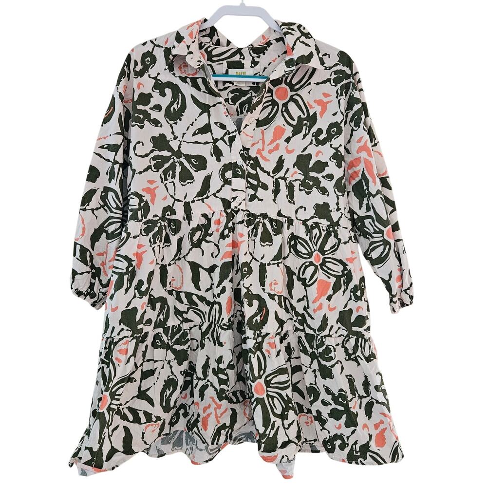 Maeve Bettina Mini Dress - Black, Pink, Green